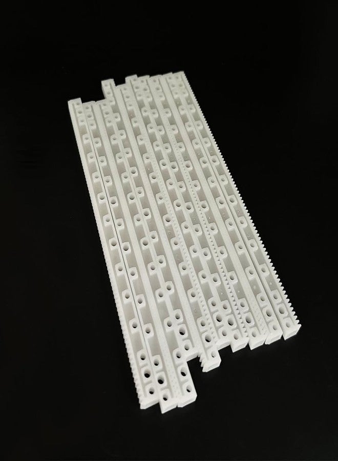 URIMPAVIDO 10PCS 0.5 Module Plastic Gear Plastic Connecting Rod Long Strip Rack Gear Pinion Transmission Rod for DIY Model Toy RC Car Truck Parts - Image 4